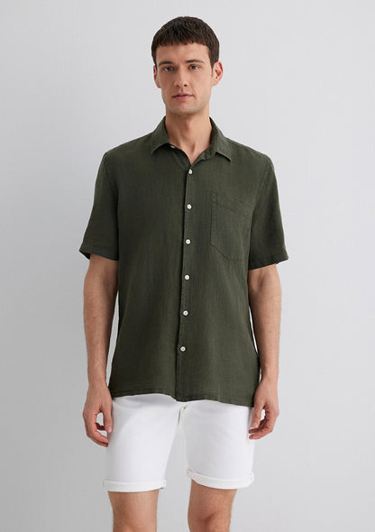 Anthracite Linen Shirt