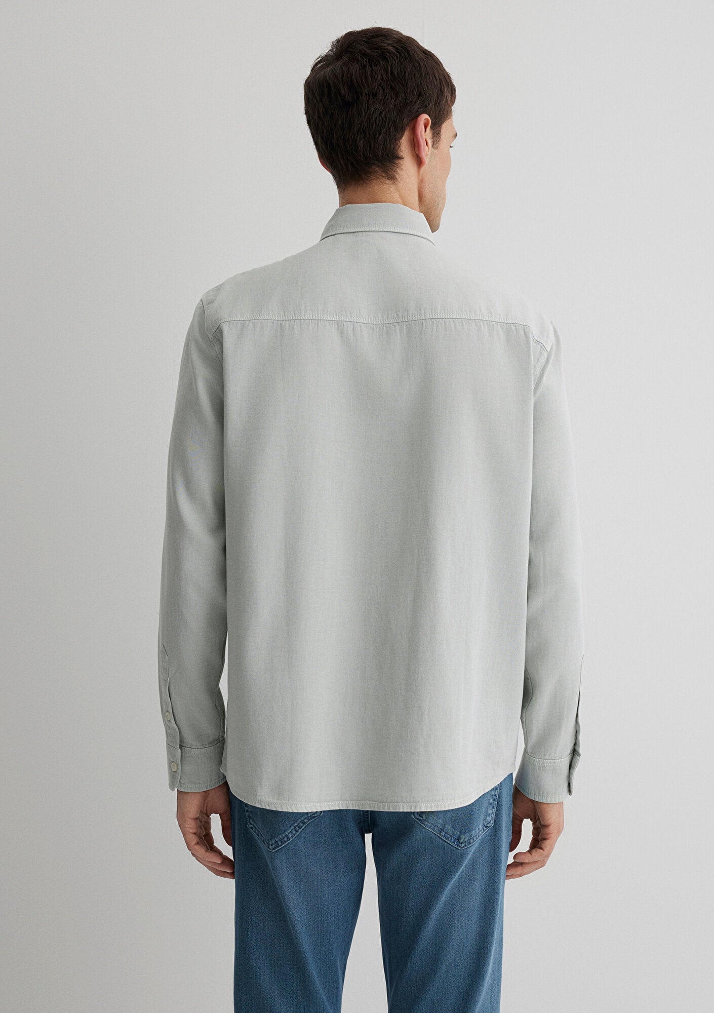 Linen Mix Grey Shirt