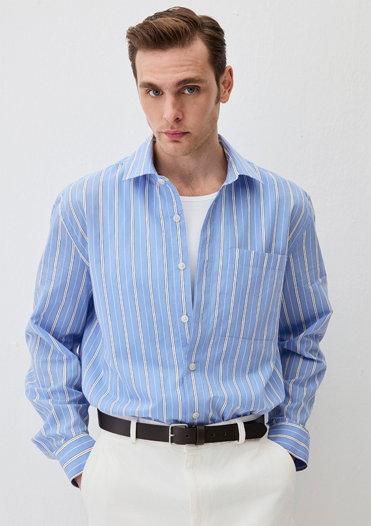 Striped Blue Shirt
