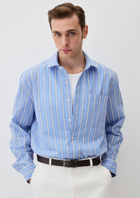 Striped Blue Shirt