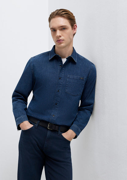 Eric Mavi Edition Indigo Blue Denim Shirt