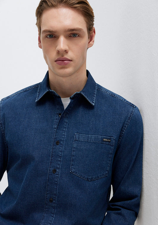 Eric Mavi Edition Indigo Blue Denim Shirt