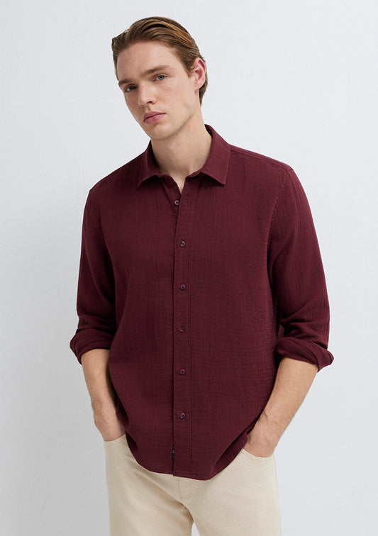 Burgundy Shirt