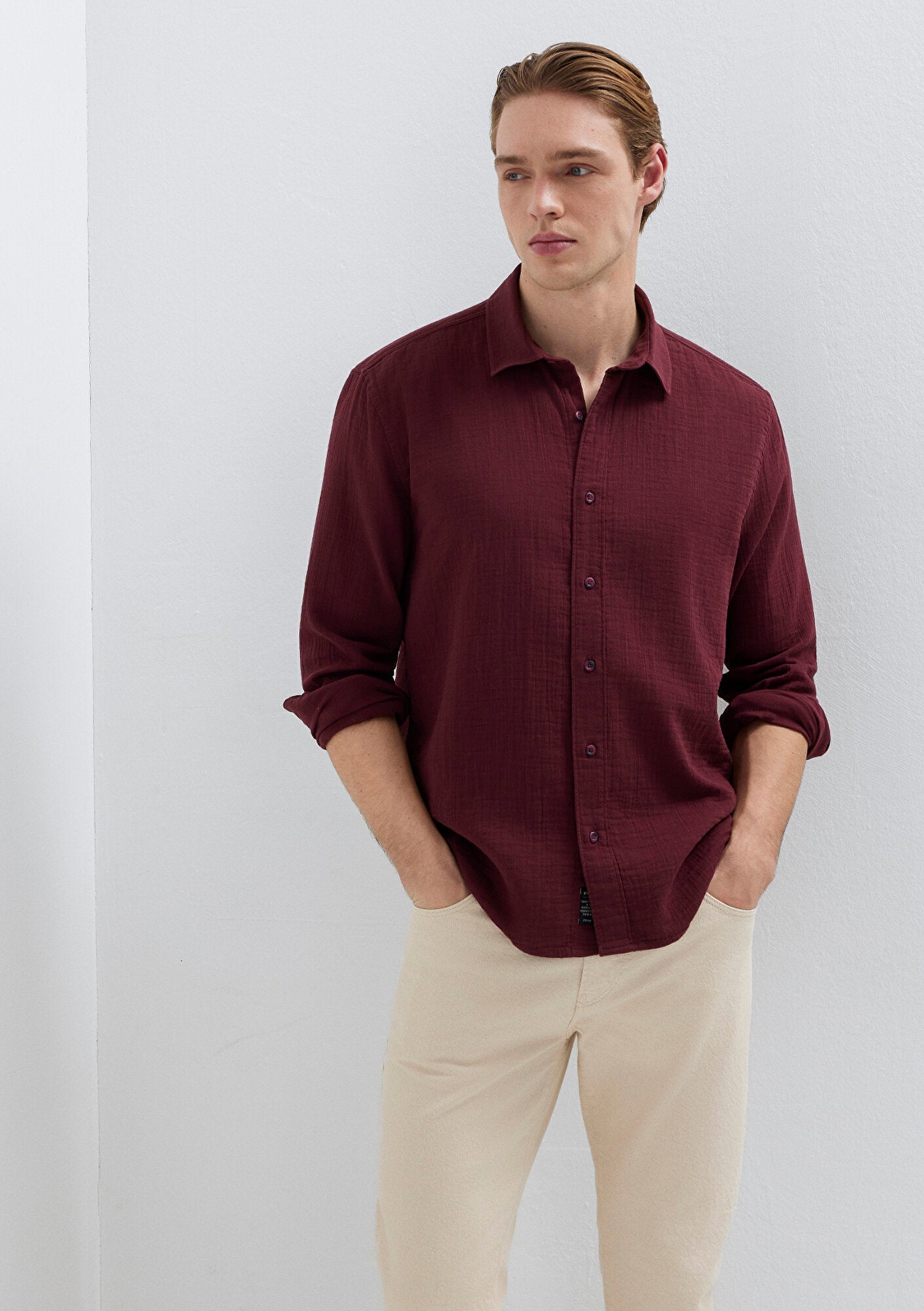 Burgundy Shirt