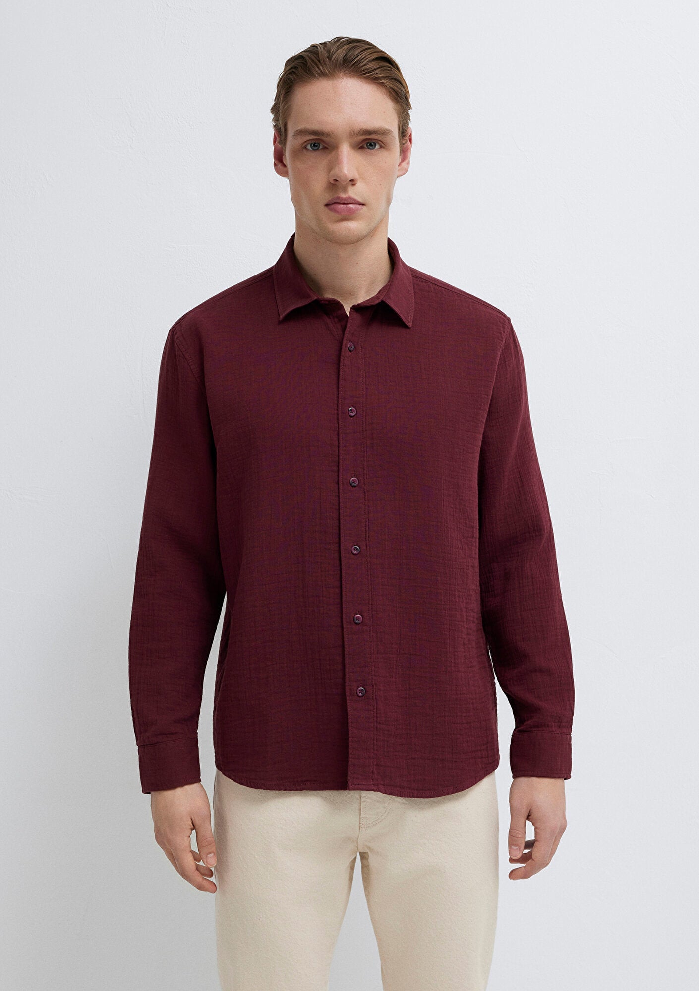 Burgundy Shirt