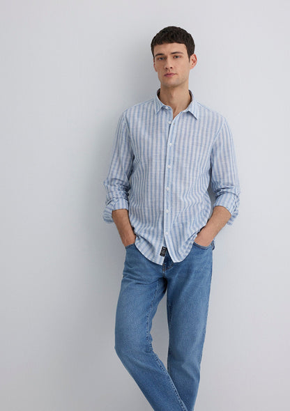 Striped Blue Shirt