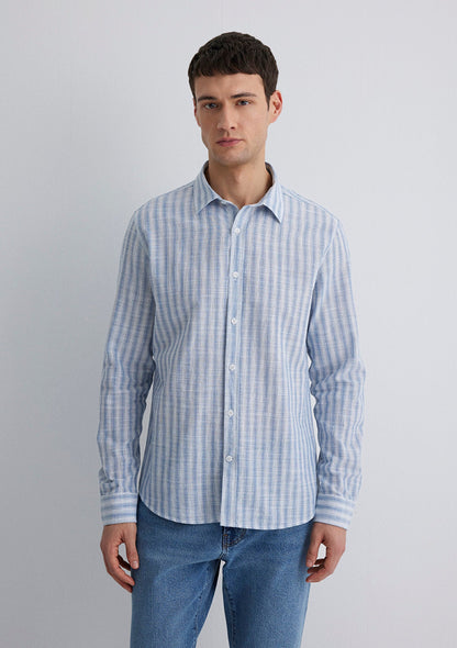 Striped Blue Shirt