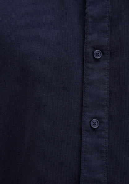 Linen Mix Navy Shirt