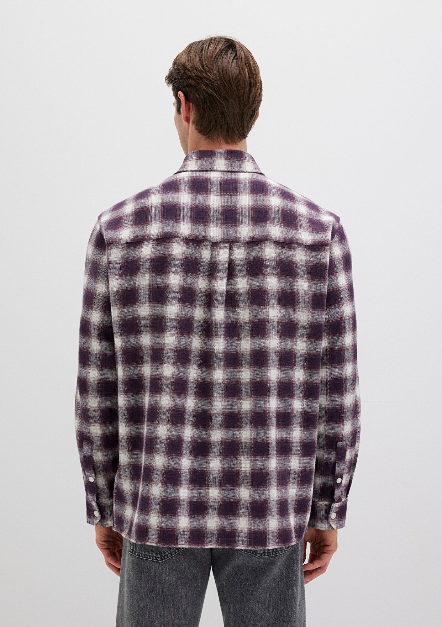 Checkered Purple Shirt