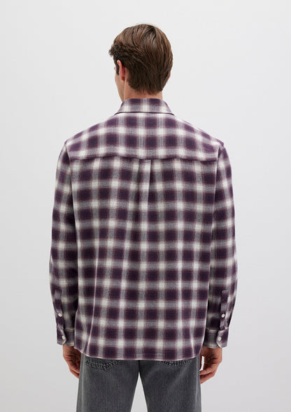 Checkered Purple Shirt