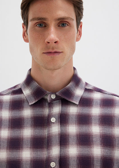 Checkered Purple Shirt