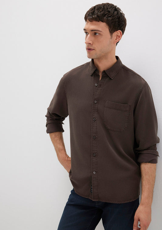 Brown Tencle TM Lyocell Shirt