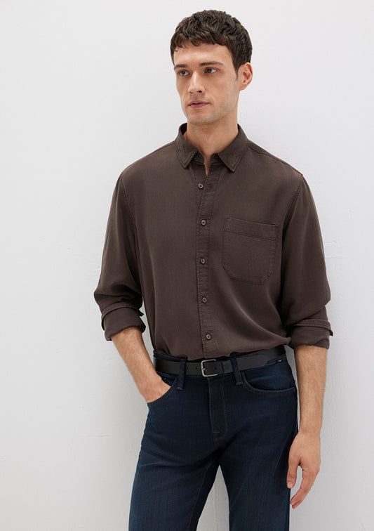 Brown Tencle TM Lyocell Shirt