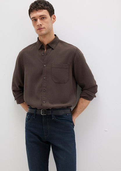 Brown Tencle TM Lyocell Shirt