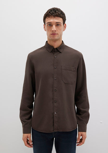 Brown Tencle TM Lyocell Shirt