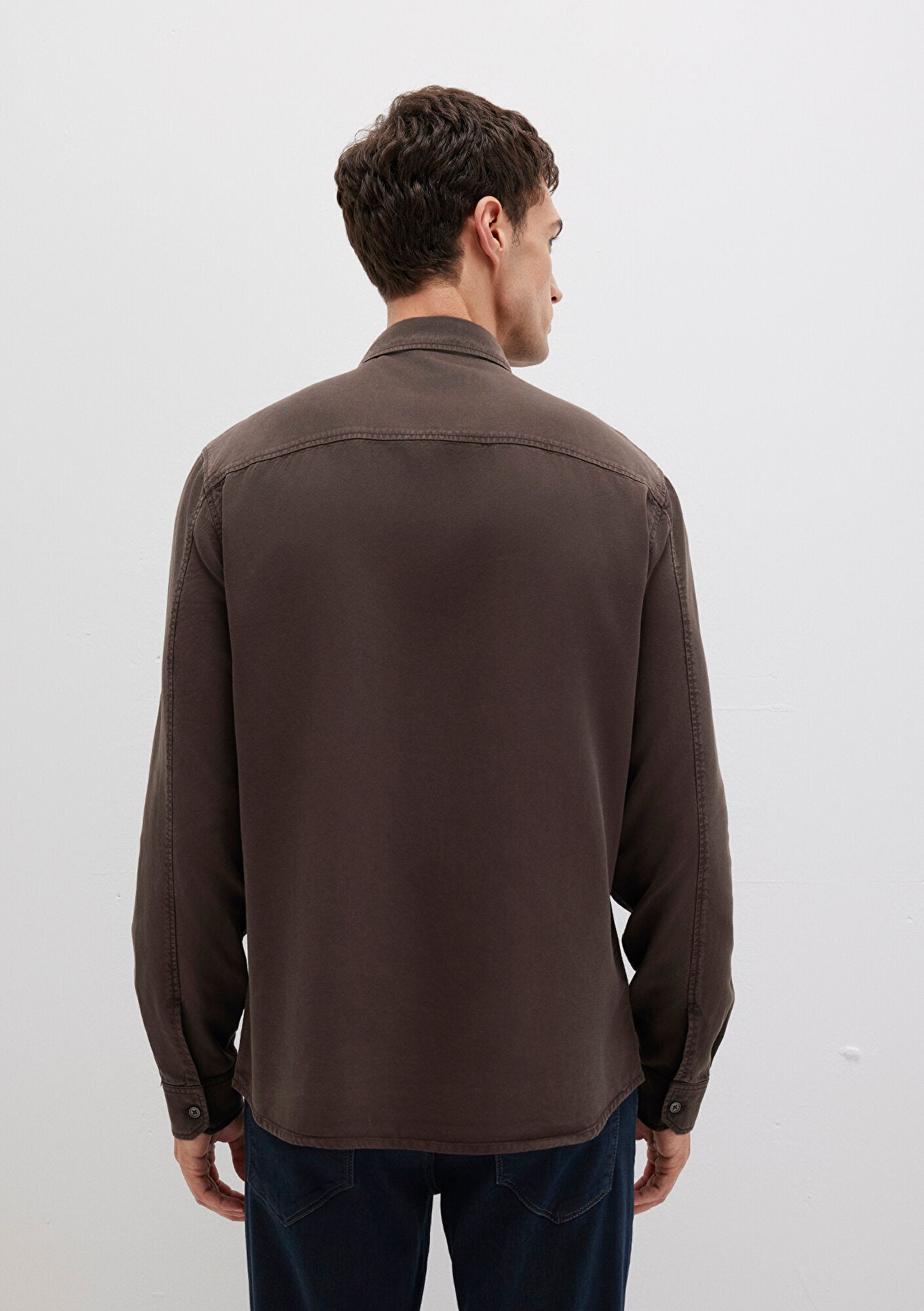 Brown Tencle TM Lyocell Shirt