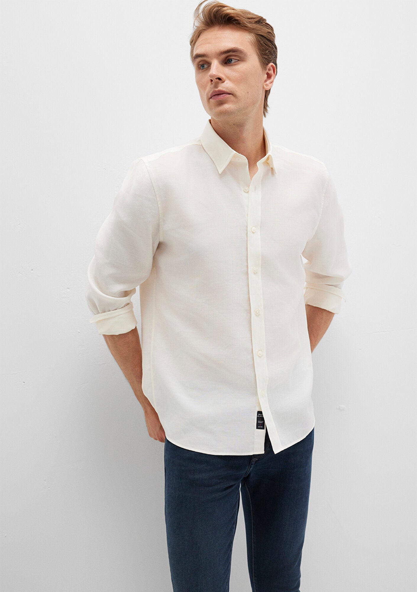 Ecru Tencel TM Lyocell Shirt
