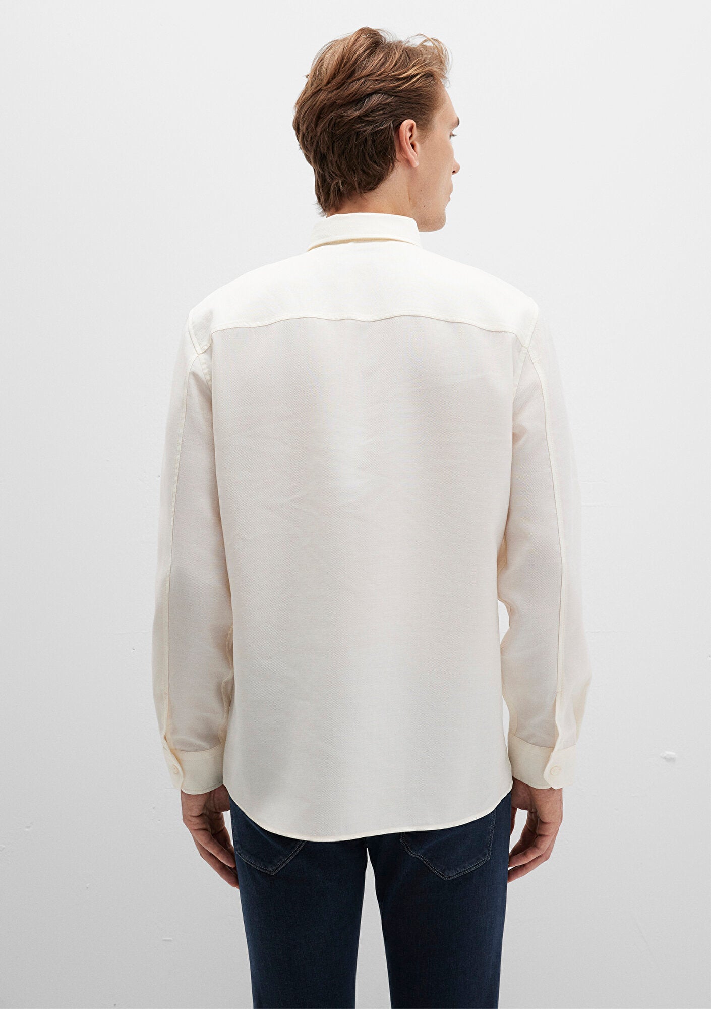 Ecru Tencel TM Lyocell Shirt