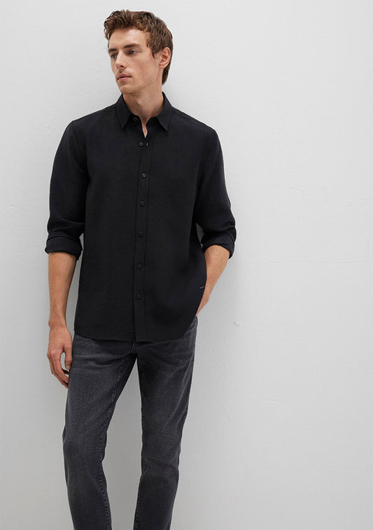 Black Tencel TM Lyocell Shirt