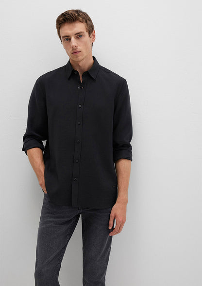 Black Tencel TM Lyocell Shirt