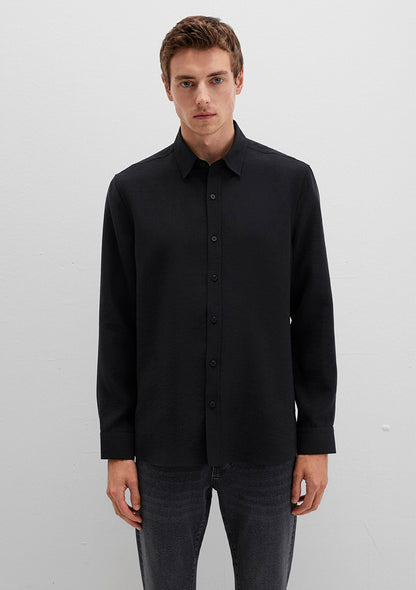 Black Tencel TM Lyocell Shirt