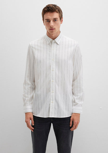 Striped White Shirt