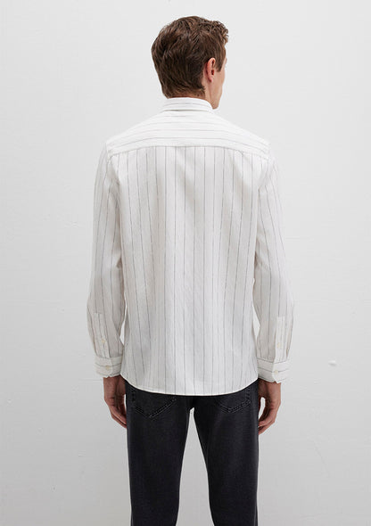 Striped White Shirt