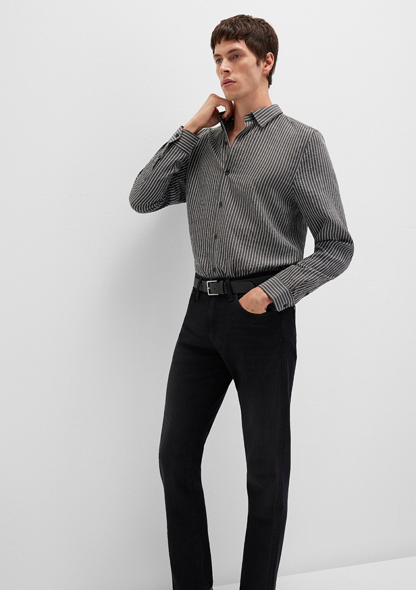 Striped Anthracite Shirt