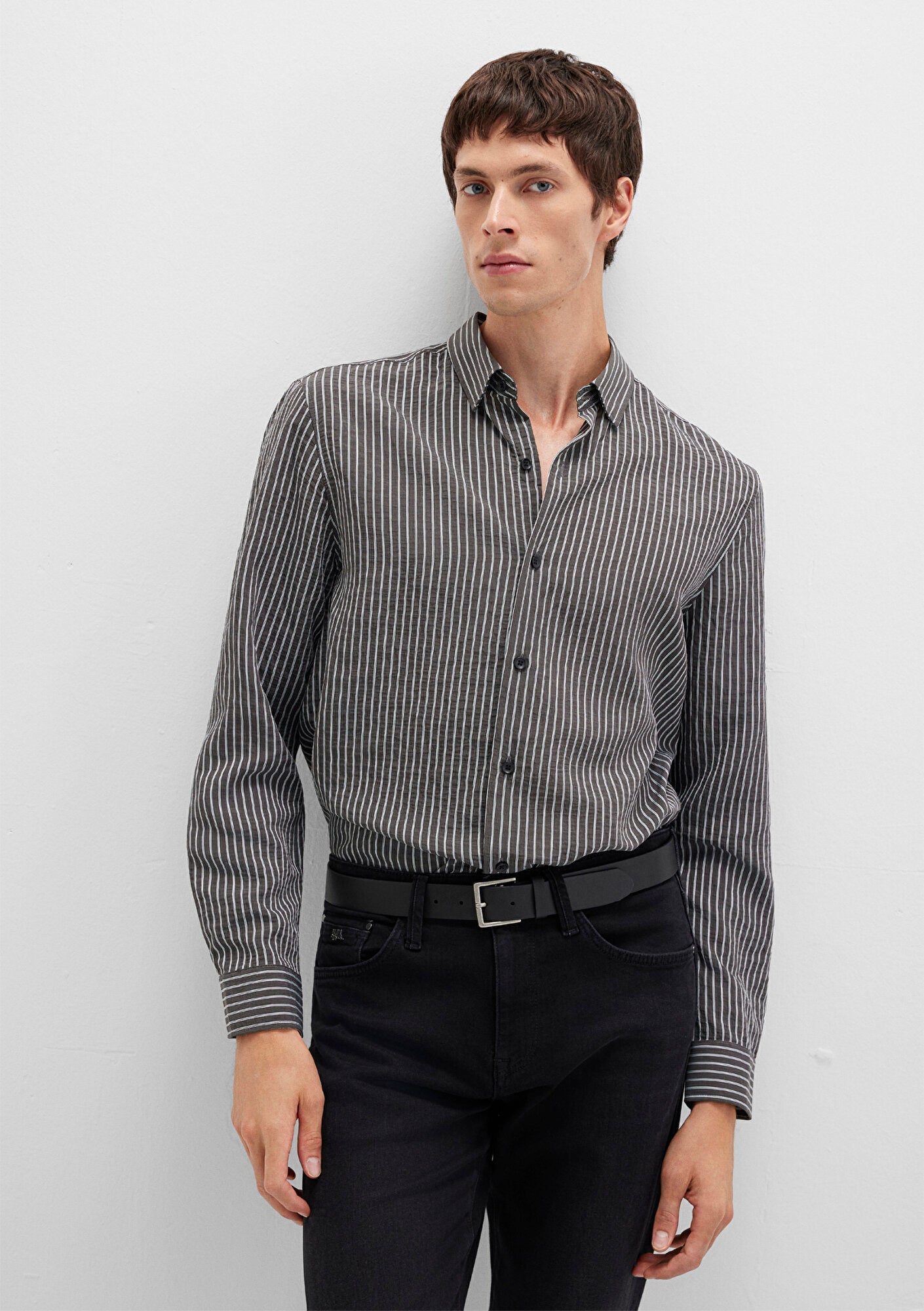 Striped Anthracite Shirt