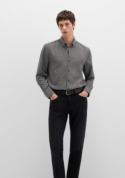 Striped Anthracite Shirt