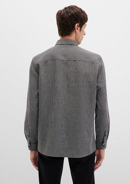 Striped Anthracite Shirt