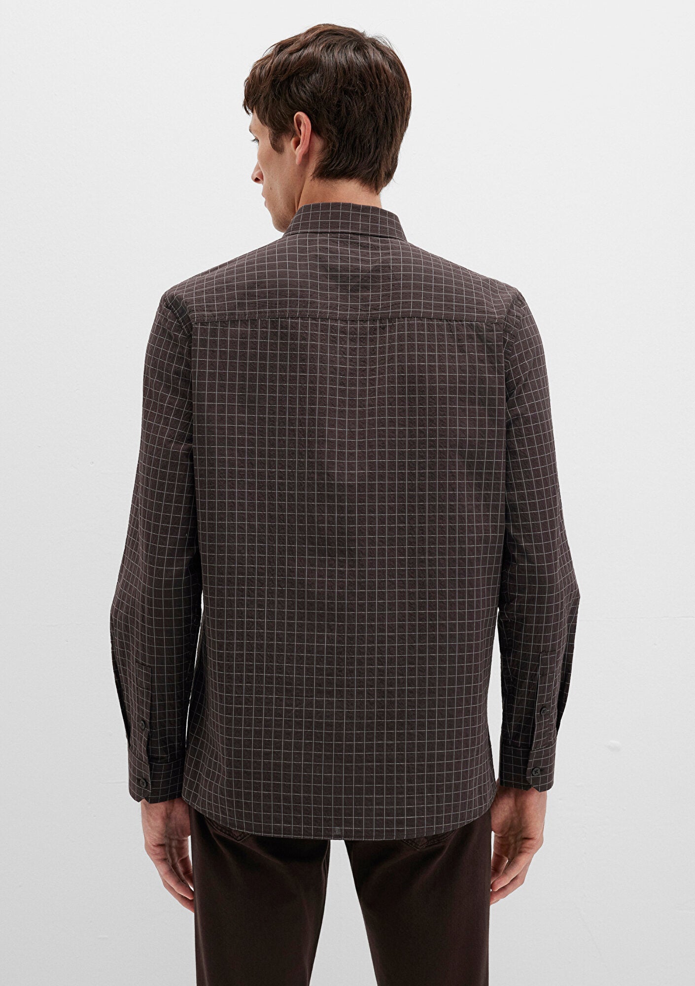 Checkered Brown Shirt