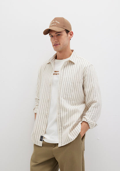 Striped Beige Shirt