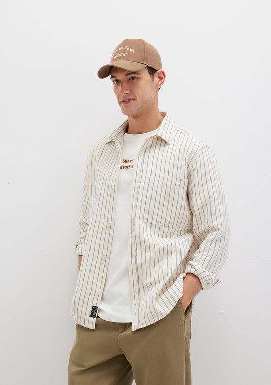 Striped Beige Shirt