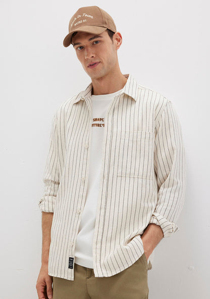 Striped Beige Shirt