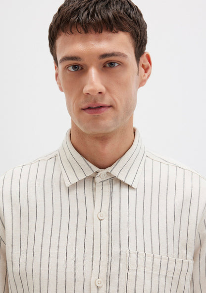 Striped Beige Shirt