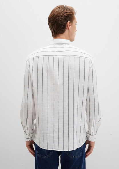Striped White Shirt