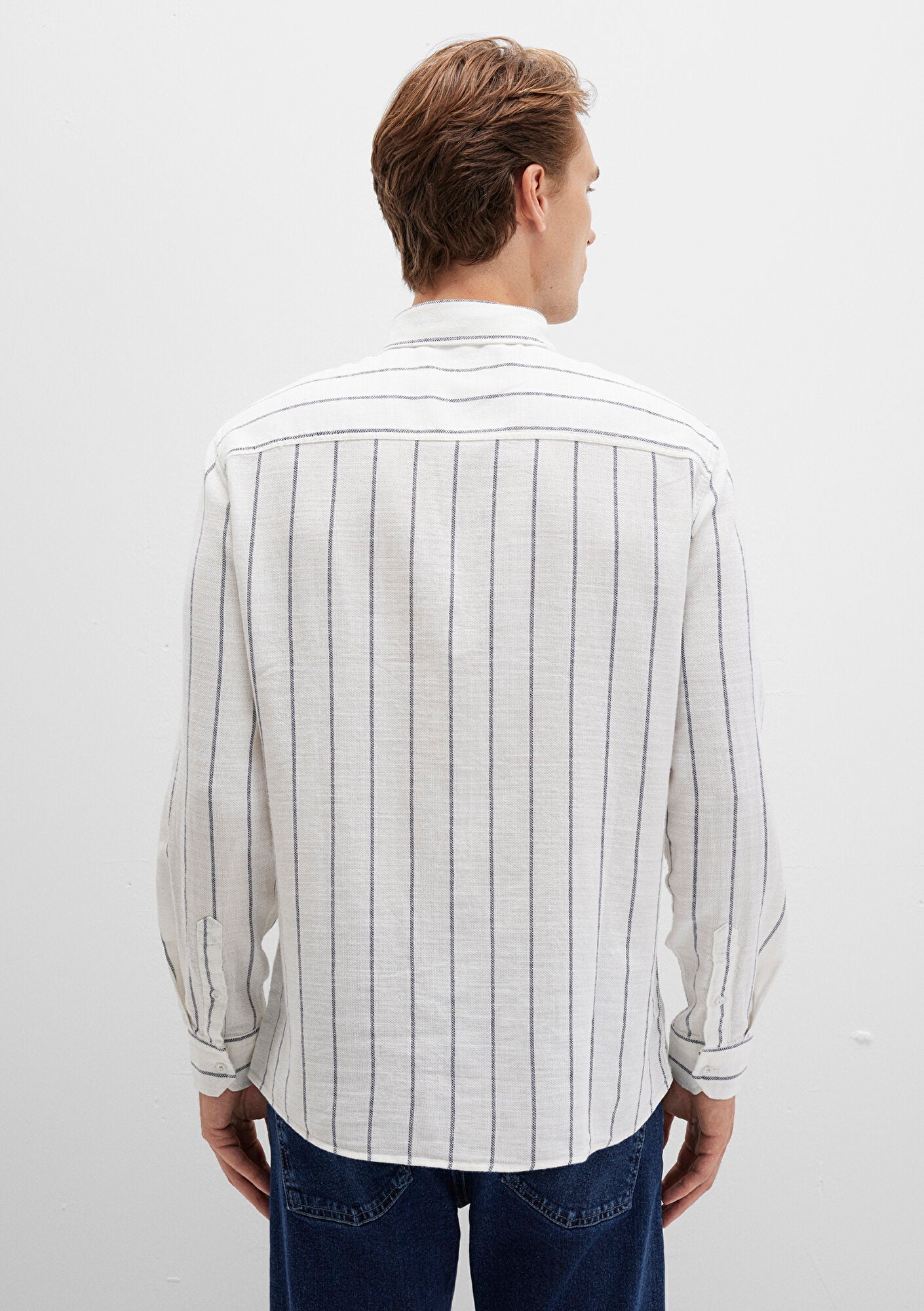 Striped White Shirt
