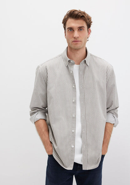 Striped Grey Shirt