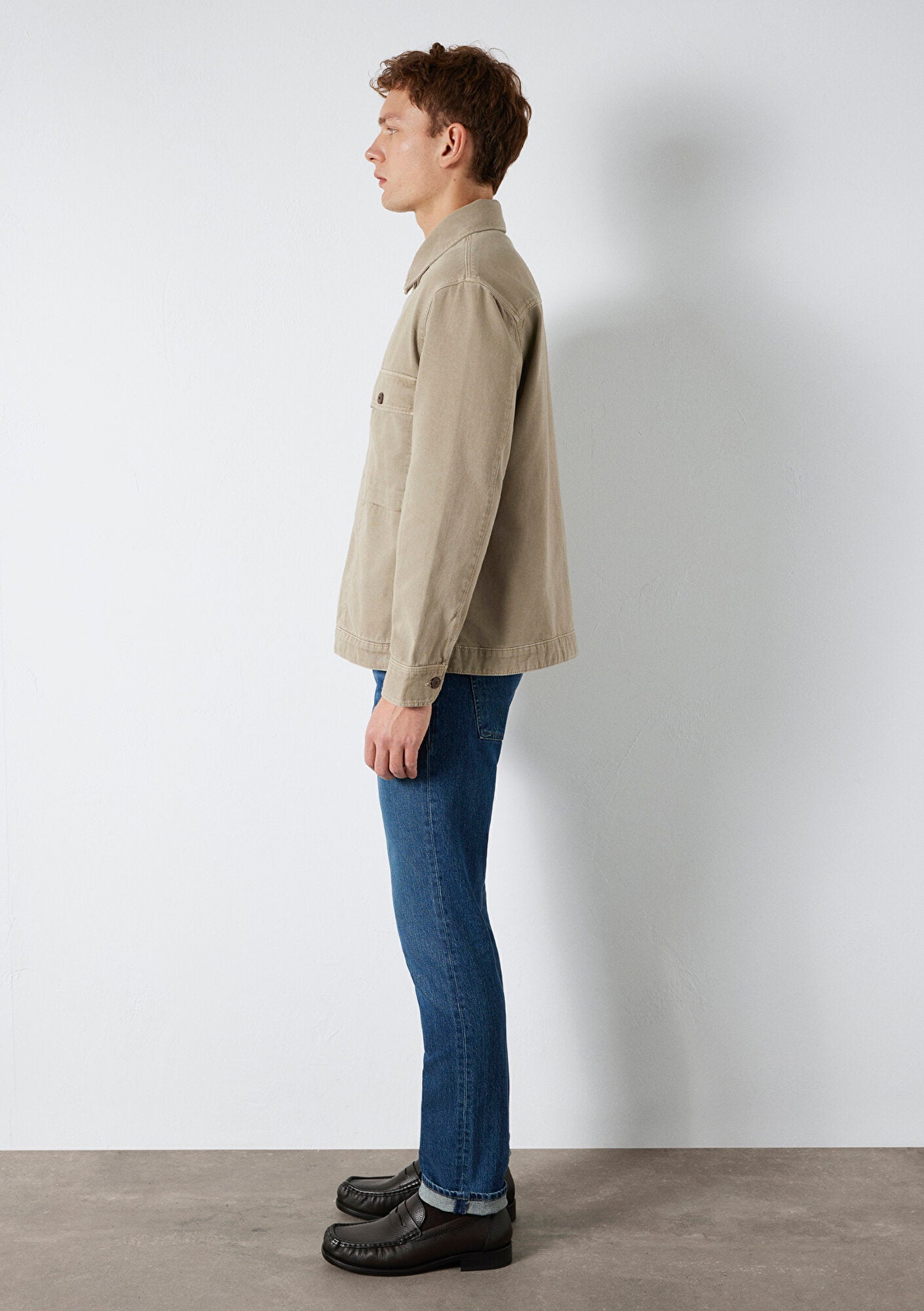Pocket Detailed Beige Shirt