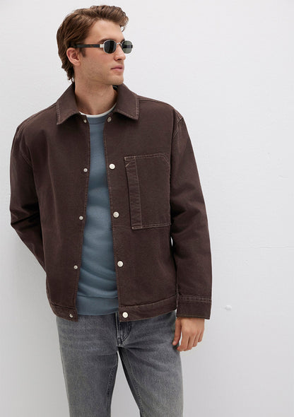 Pocket Detailed Brown Shirt