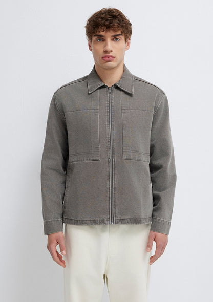 Full Zip Anthracite Shirt