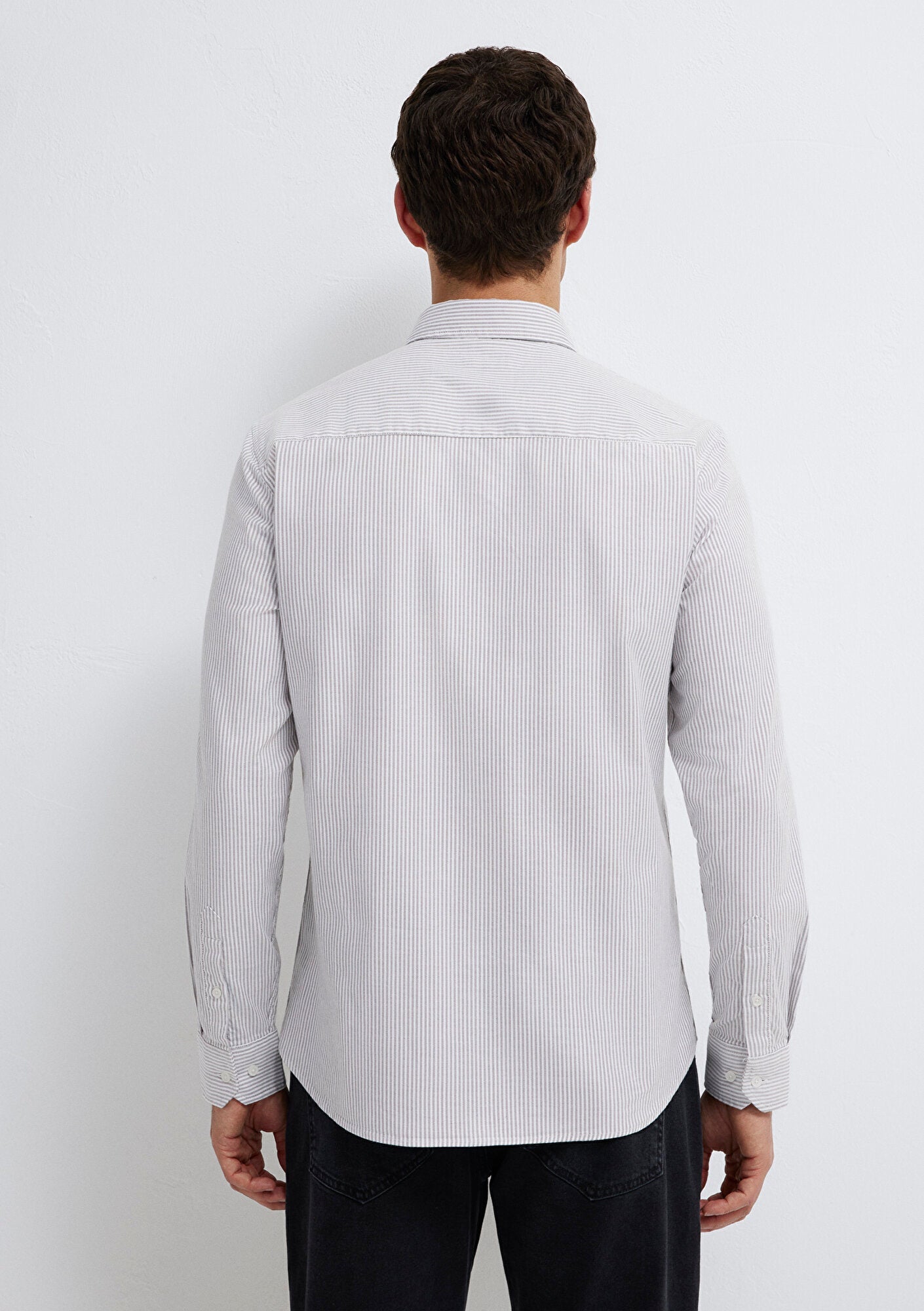 Striped White Shirt