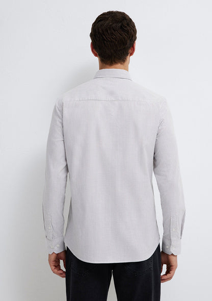 Striped White Shirt