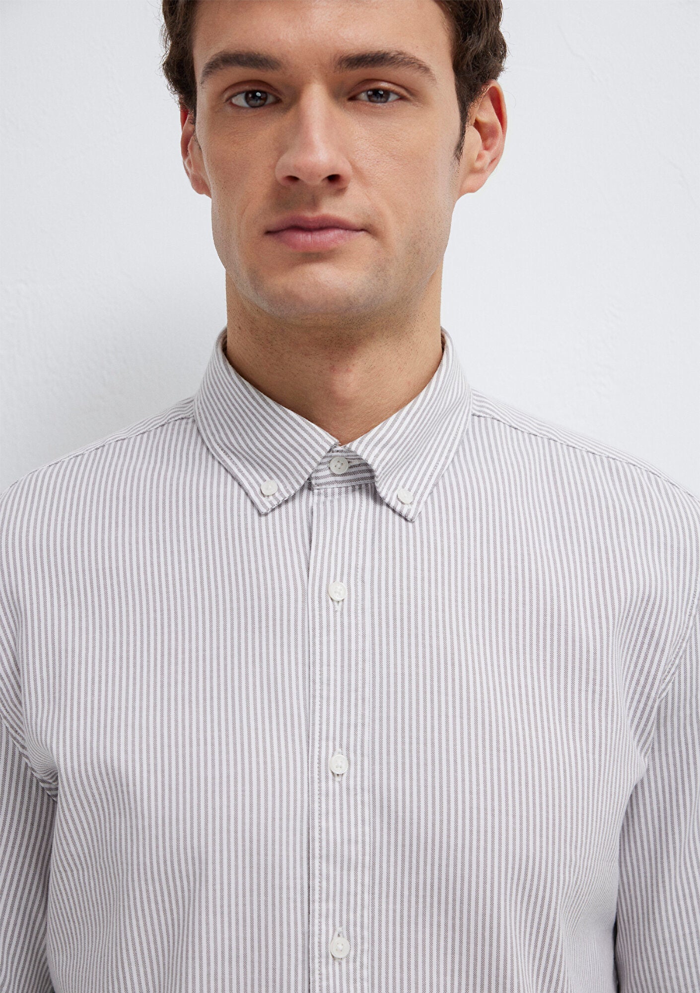 Striped White Shirt