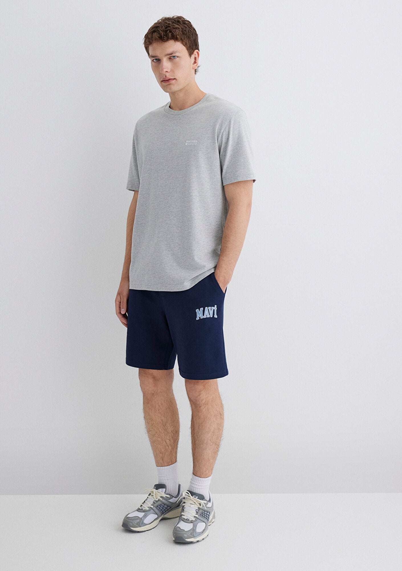 Mavi Printed Navy Shorts