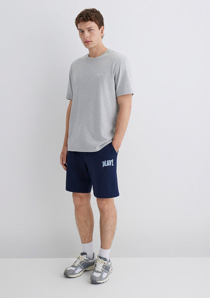 Mavi Printed Navy Shorts