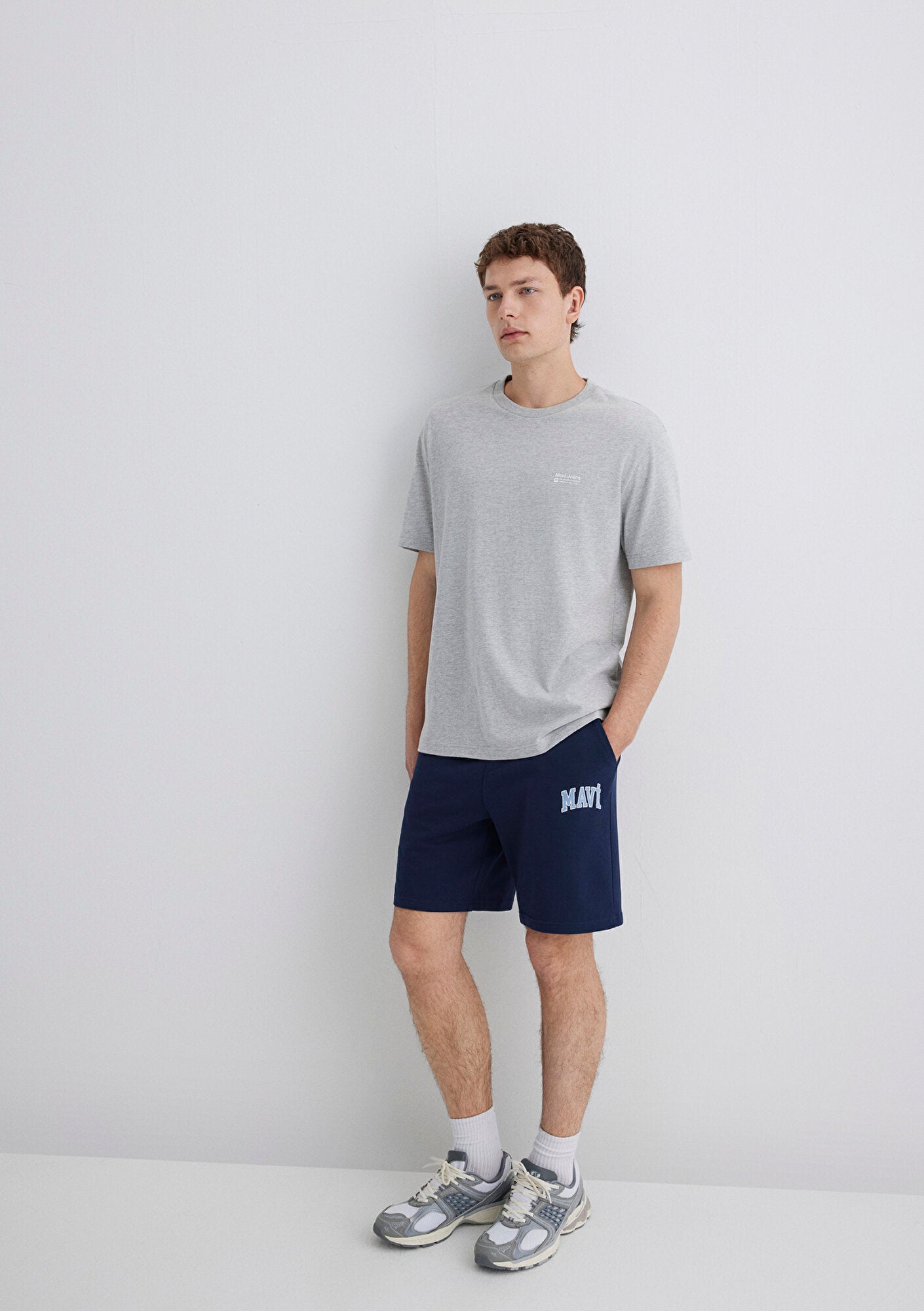 Mavi Printed Navy Shorts