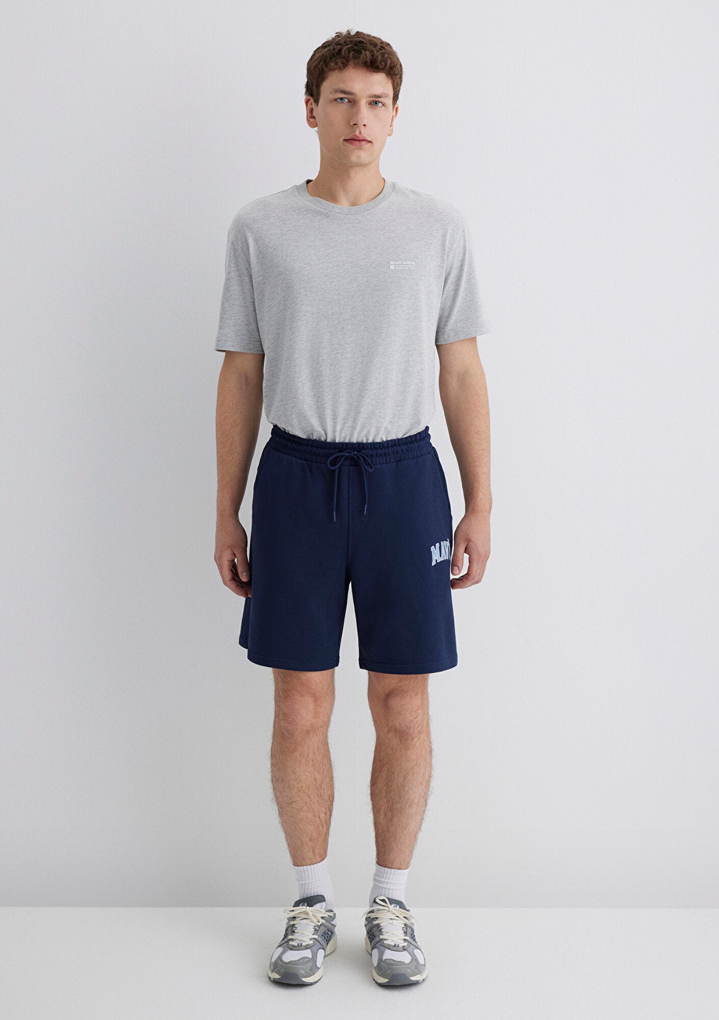 Mavi Printed Navy Shorts