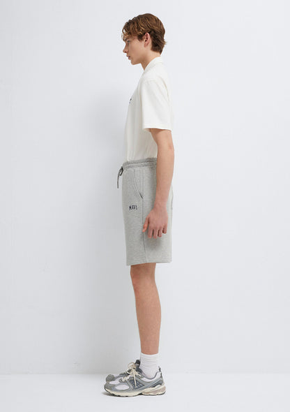 Mavi Logo Printed Grey Shorts
